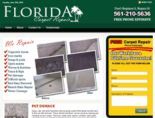 Tablet Screenshot of floridacarpetrepair.com